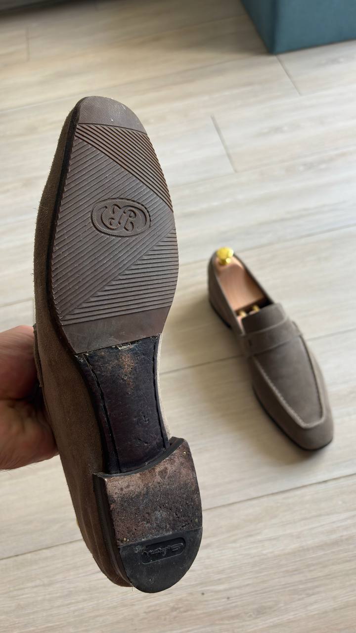 Мужские туфли лоферы Santoni, 43 размер