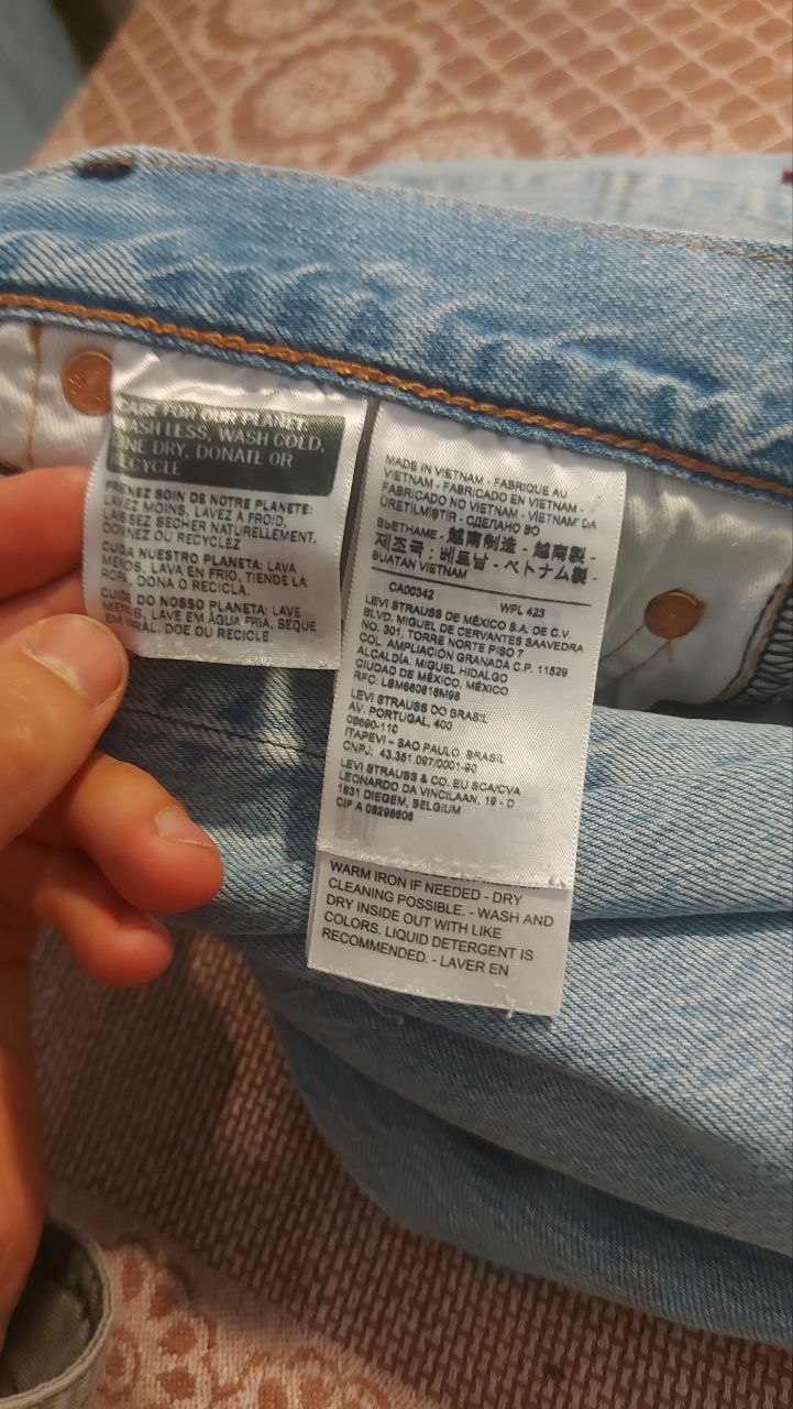 Джинсы Levi's 501 Premium R/Tab (Blank Tab), размер 36×34
