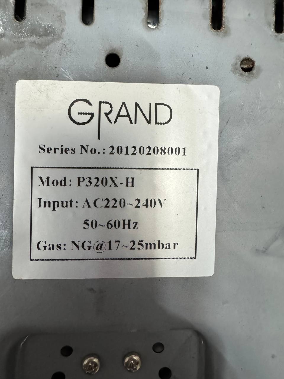 Газовая варочная поверхность Grand на 2 конфорки