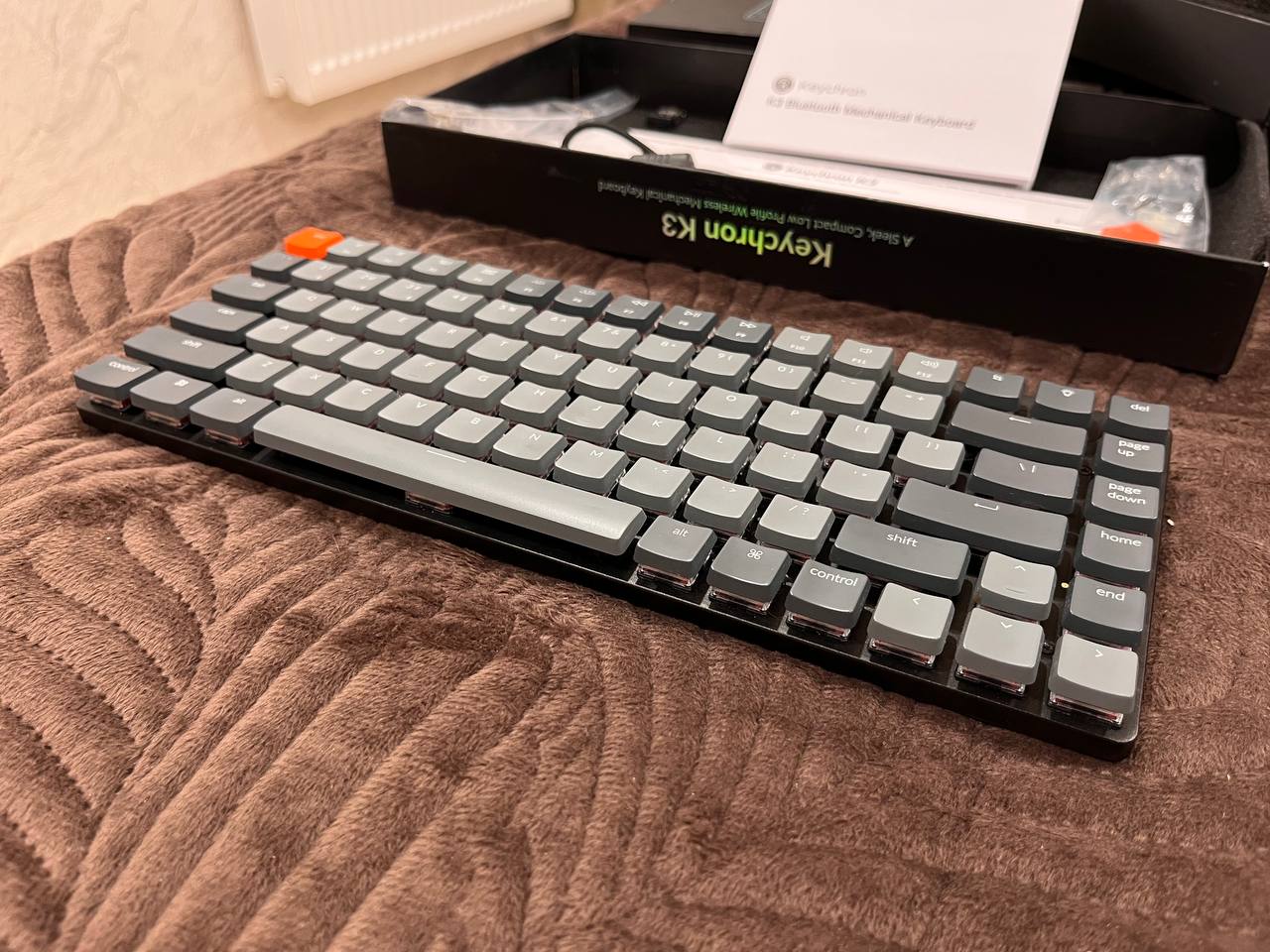 Keychron K3 V2 клавиатура (голубые кликающие свитчи)