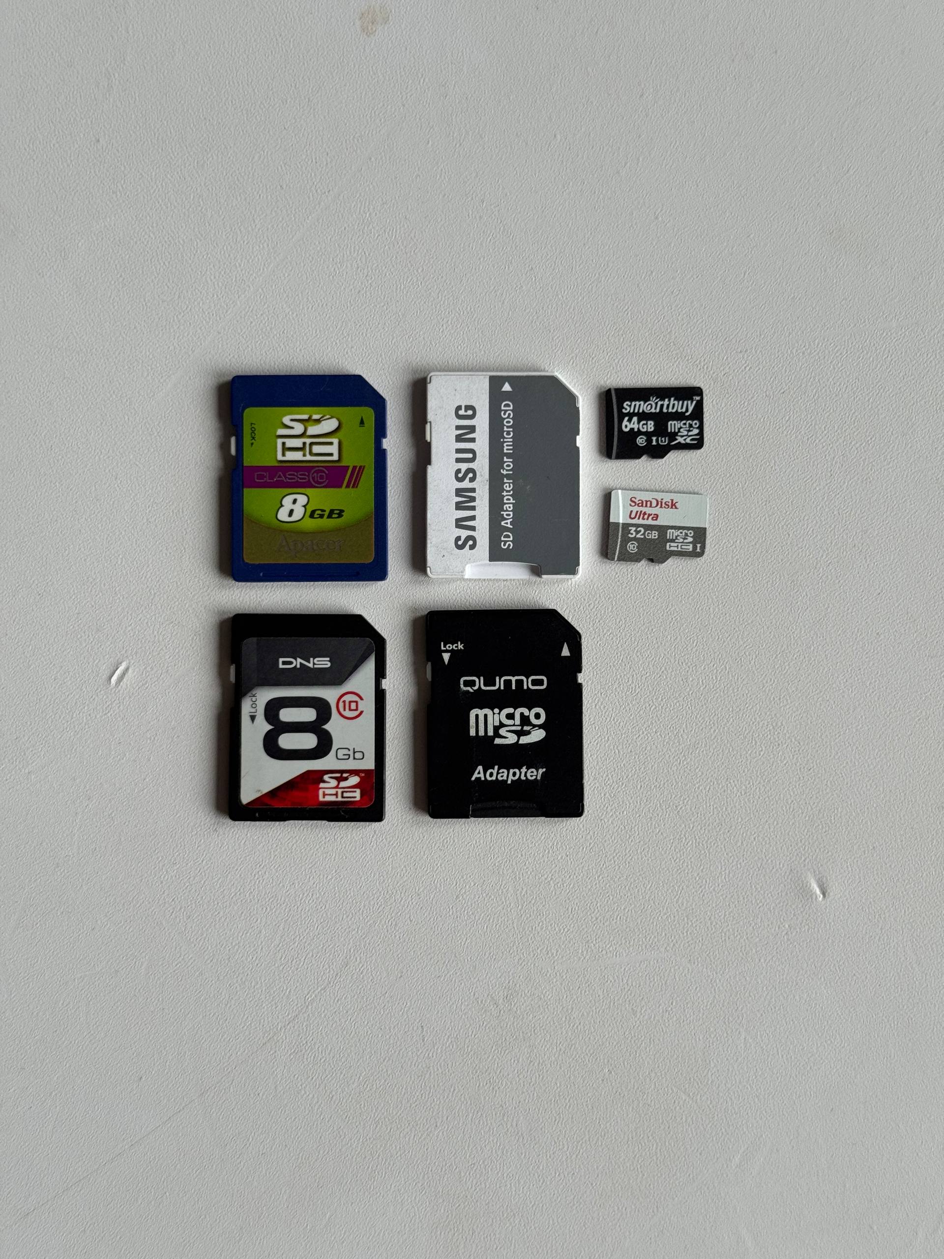 microSD SanDisk Ultra 32GB + SD-адаптер Qumo