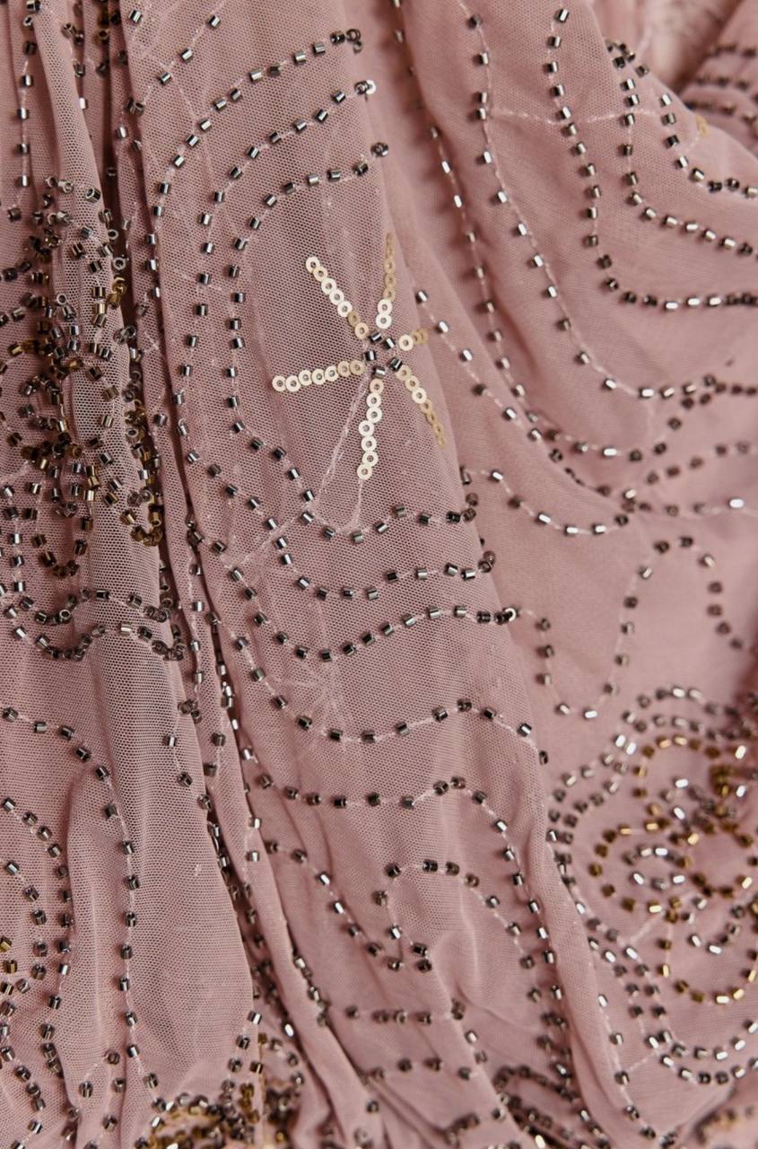Zara платье с бисером и вышивкой, размер S