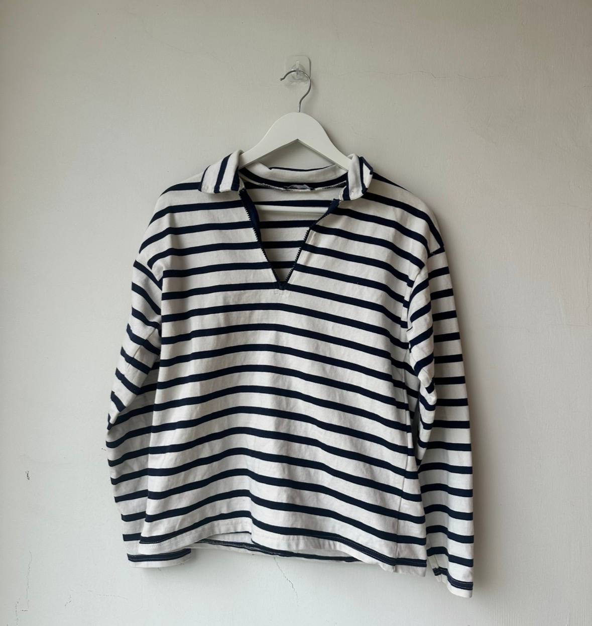 Лонг/кофта Zara в полоску, плотный хлопок, размер M