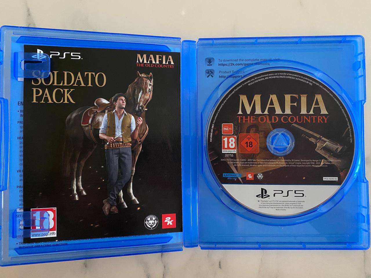 Диск PS5 Mafia: The Old Country