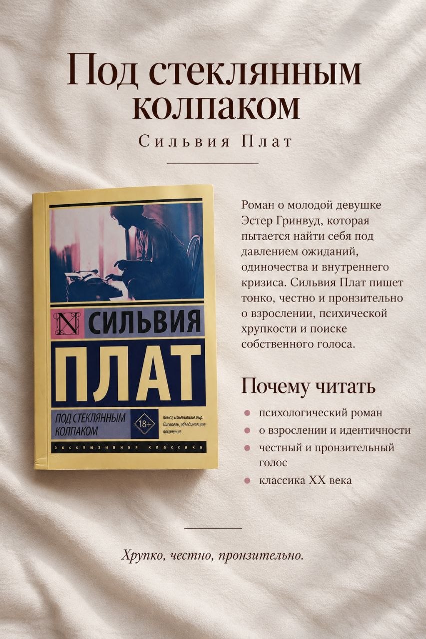 Книга «Под стеклянным колпаком» — Сильвия Плат