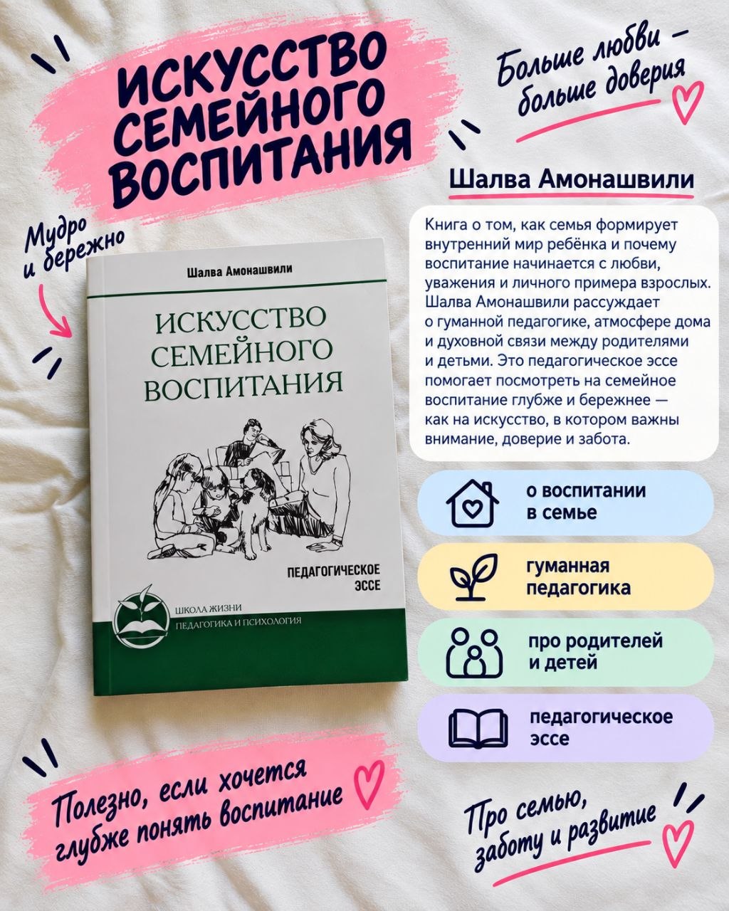 Книга «Искусство семейного воспитания» — Шалва Амонашвили