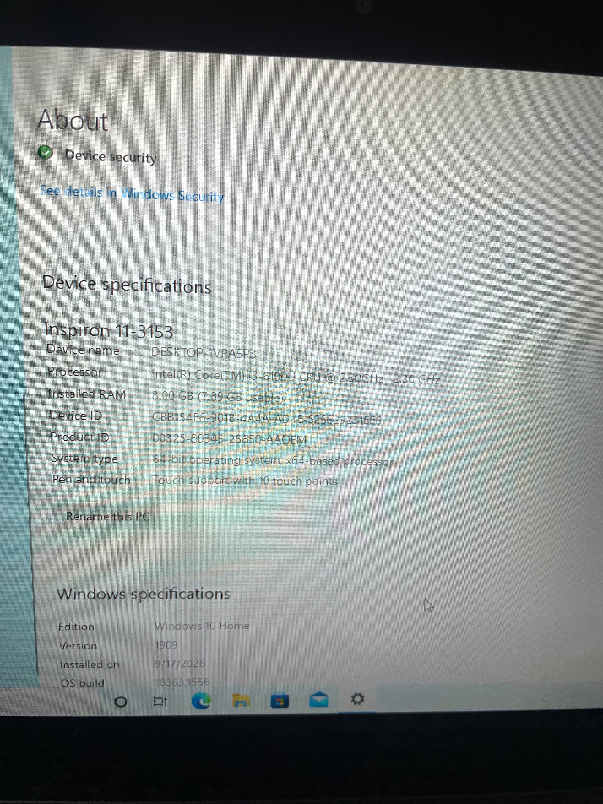 Ноутбук-трансформер Dell Inspiron 11-3153