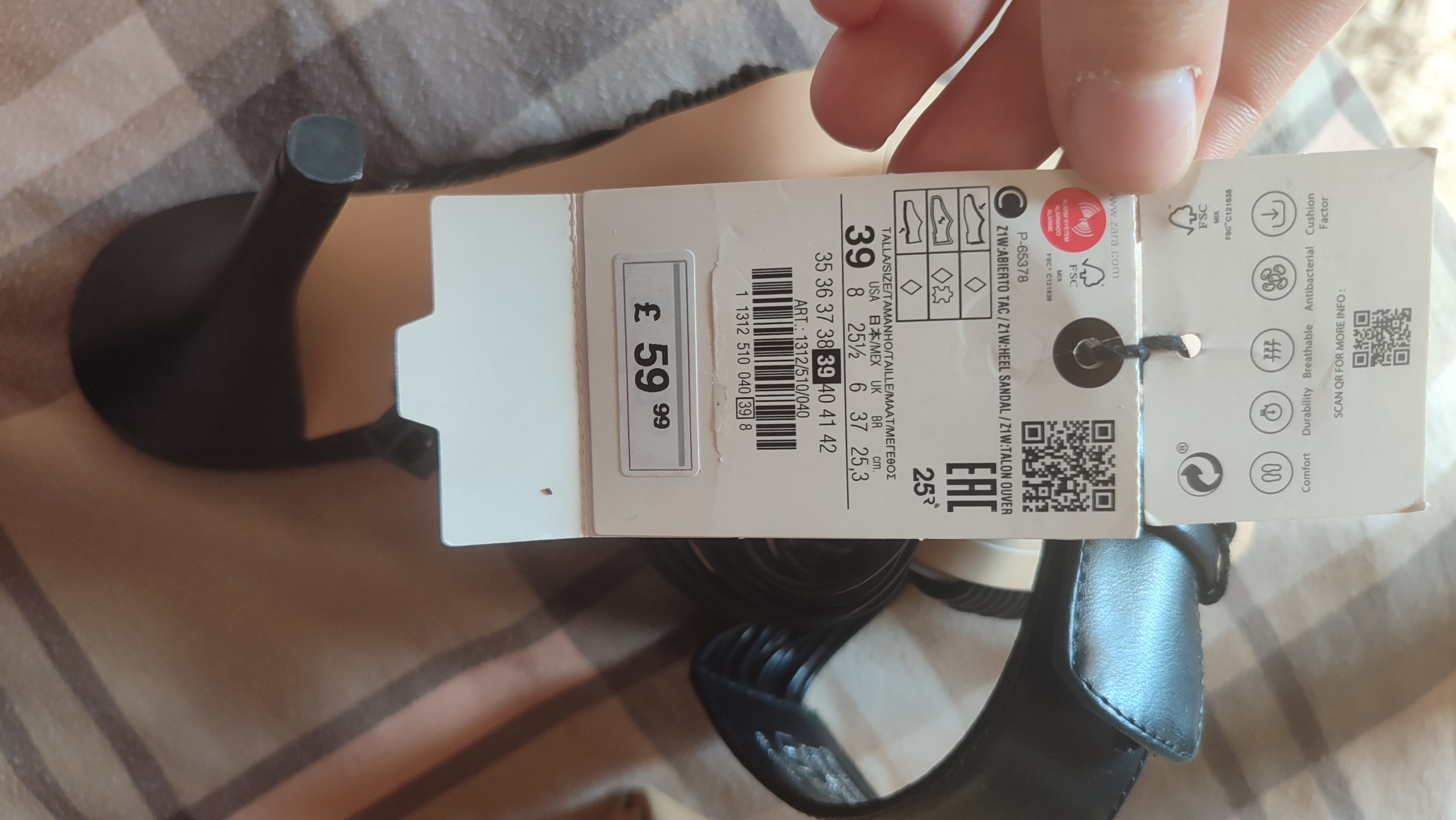 Туфли на каблуке Zara, размер 39, новые