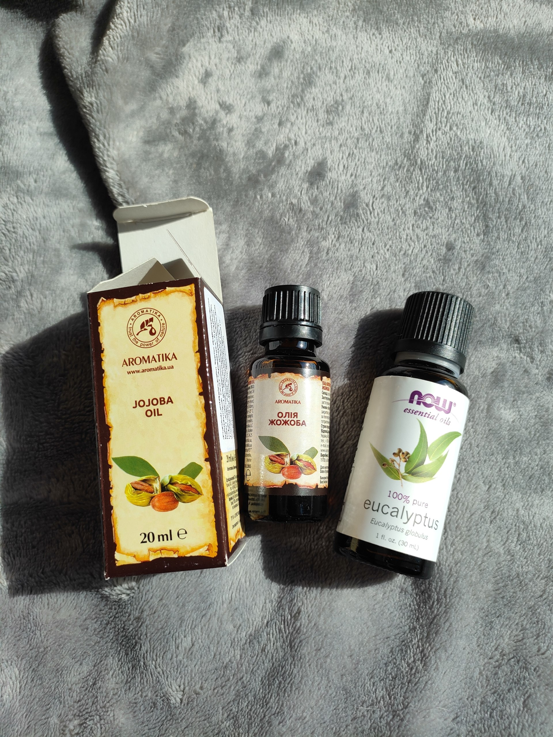 Масла для ухода и ароматерапии Aromatika Жожоба 20 мл + NOW Foods Eucalyptus 30 