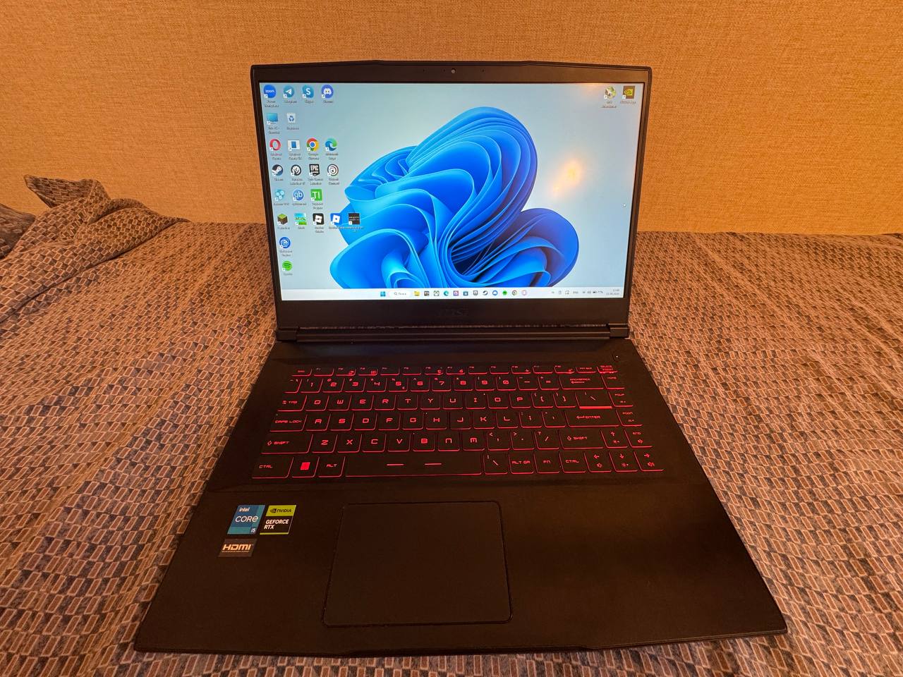 Ноутбук MSI GF64 Thin, RTX 3050, i5 11400H, 16GB, 512GB SSD
