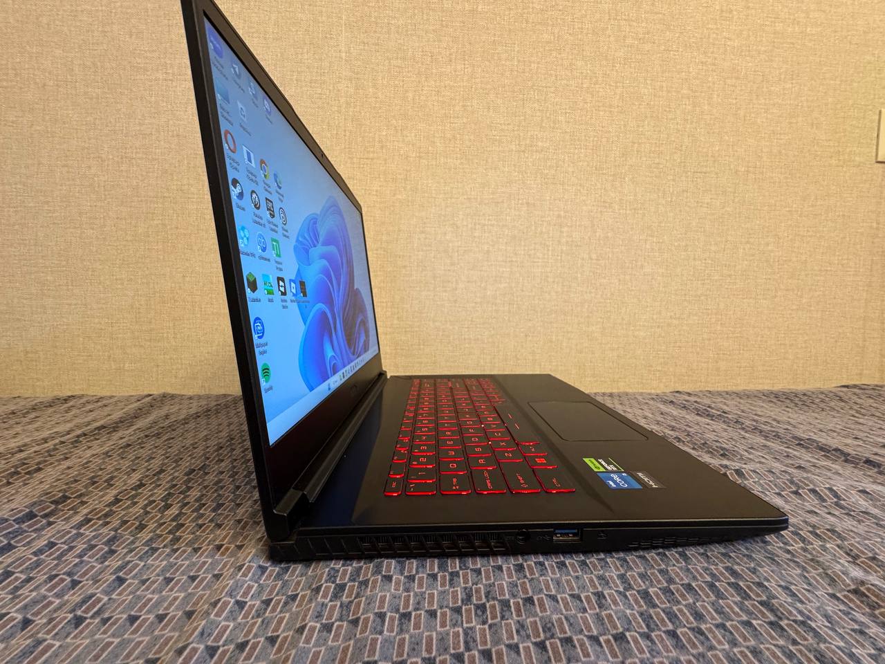 Ноутбук MSI GF64 Thin, RTX 3050, i5 11400H, 16GB, 512GB SSD