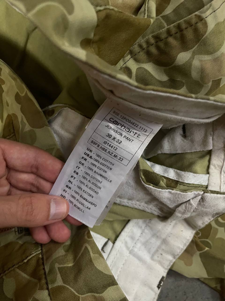 Carhartt Military Johnson Pant, размер 30x32