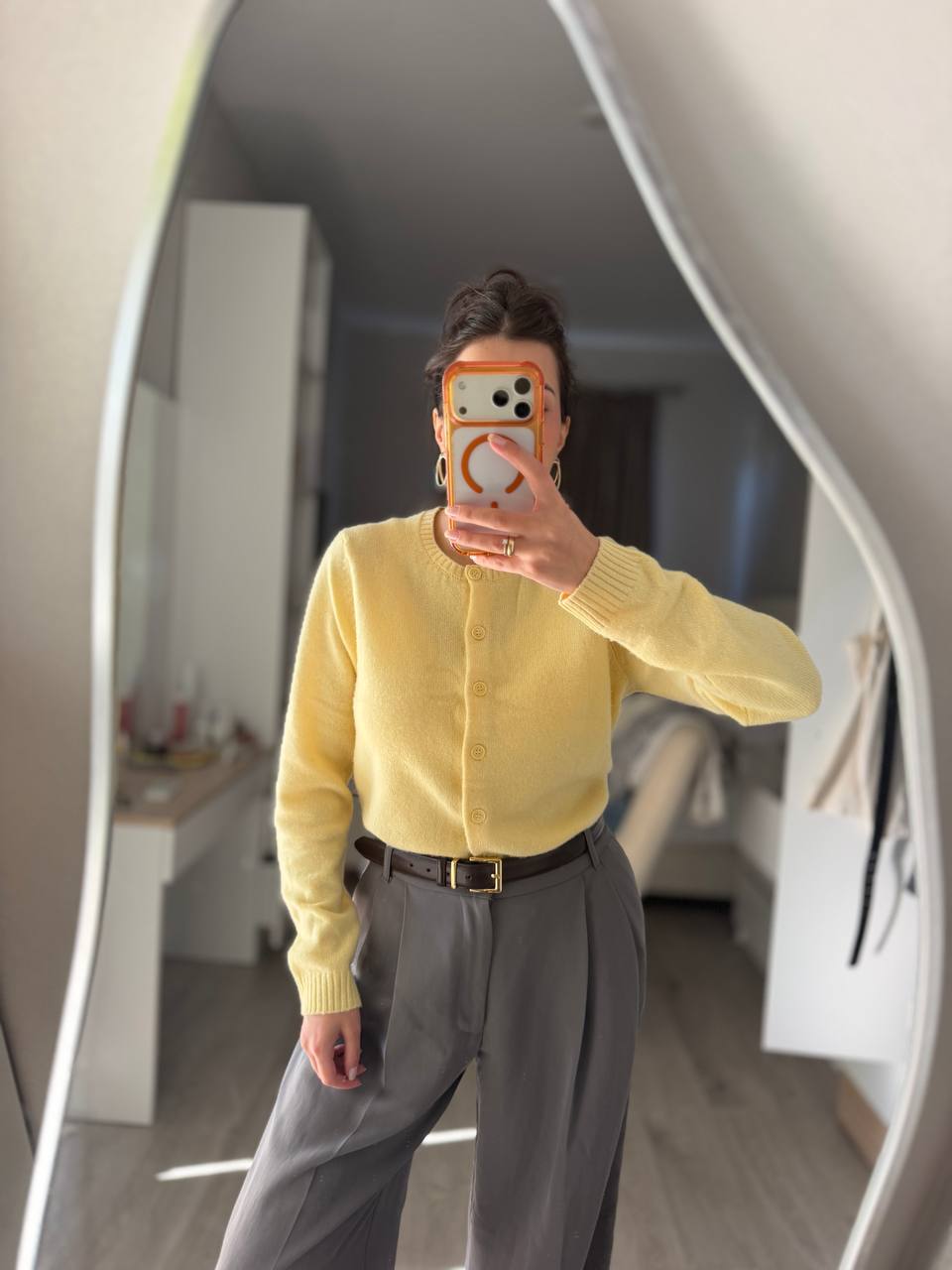 Кардиган ZARA из 100% шерсти, размер M