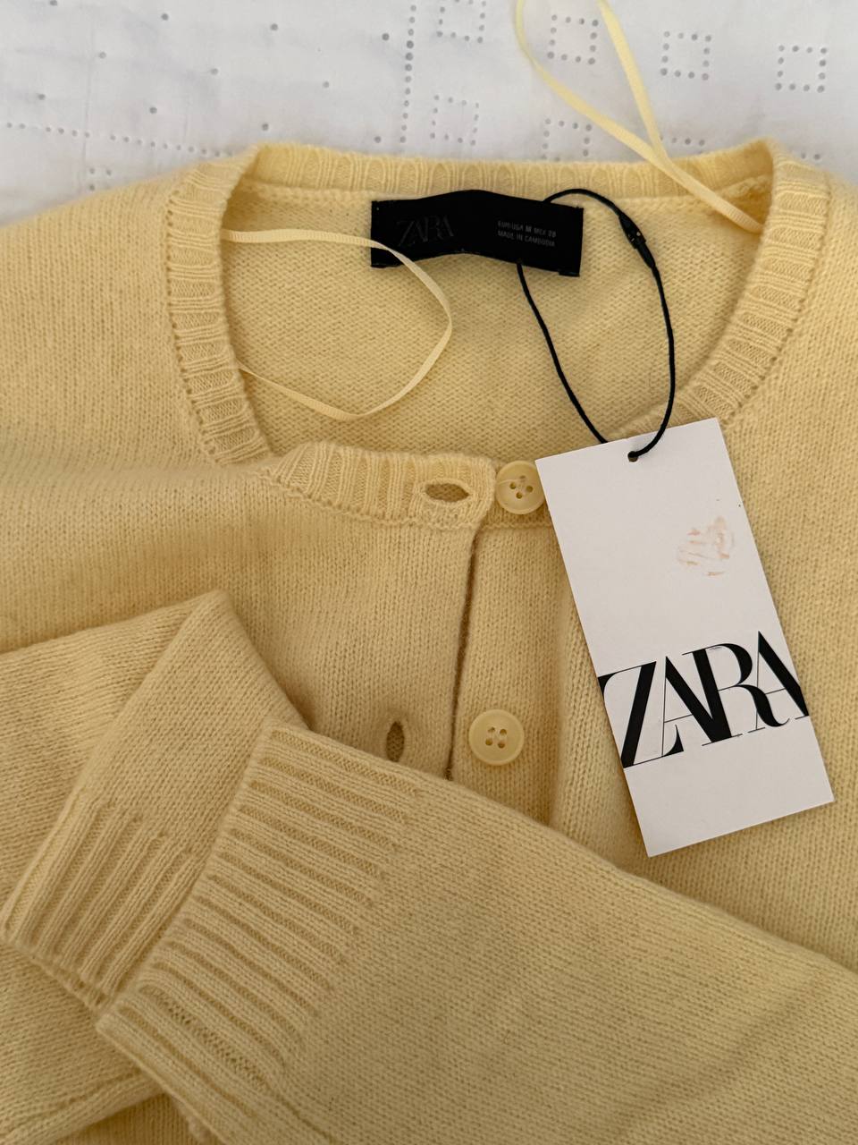 Кардиган ZARA из 100% шерсти, размер M
