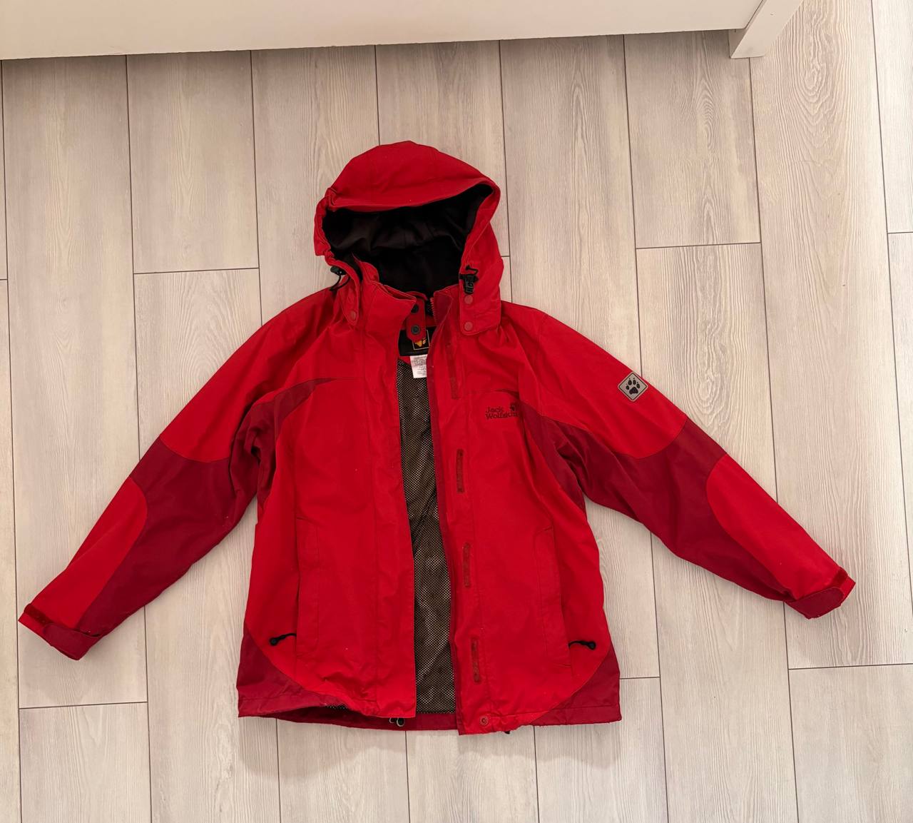 Куртка Jack Wolfskin, теплая, красная, размер S