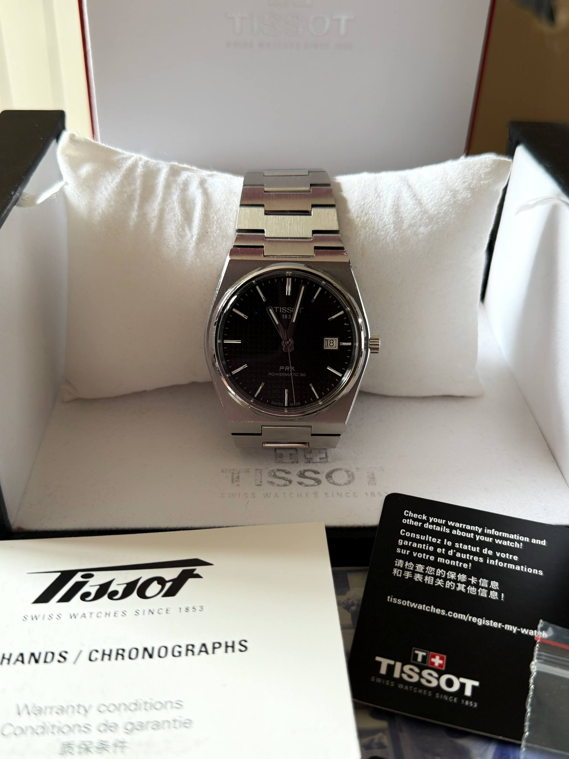 Швейцарские механические часы Tissot PRX Powermatic 80