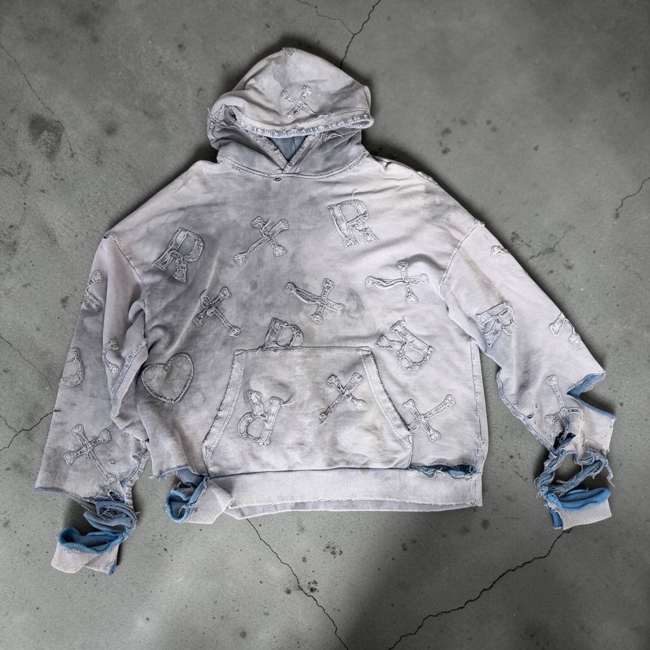 Racer Worldwide Distressed Hoodie, размер XL
