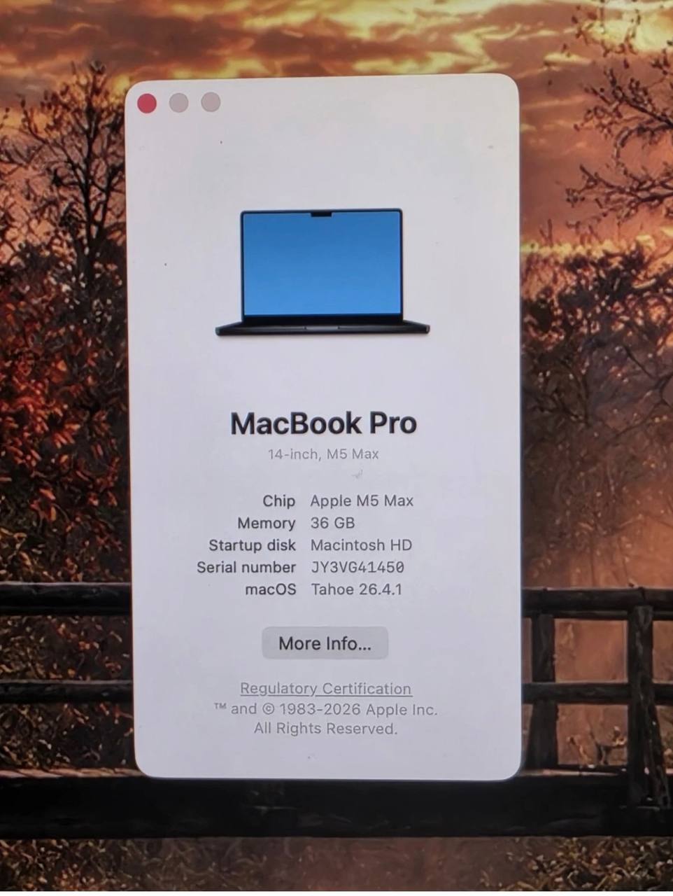MacBook Pro 14 2026 M5 Max 36/2TB