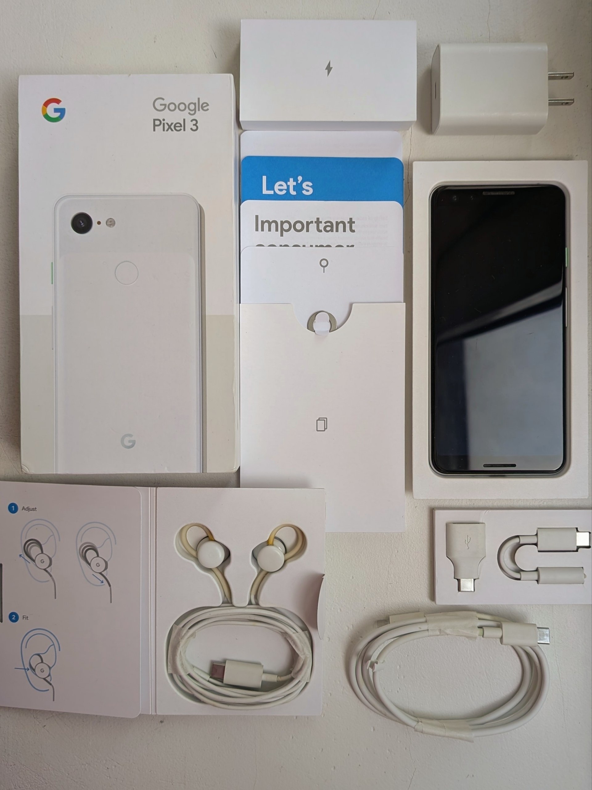 Смартфон Google Pixel 3 Clearly White 4/64 ГБ