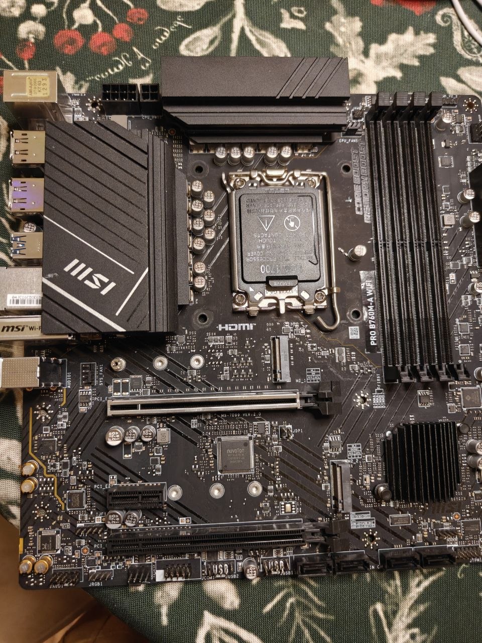 Материнская плата MSI PRO B760M-A WIFI LGA 1700 DDR5