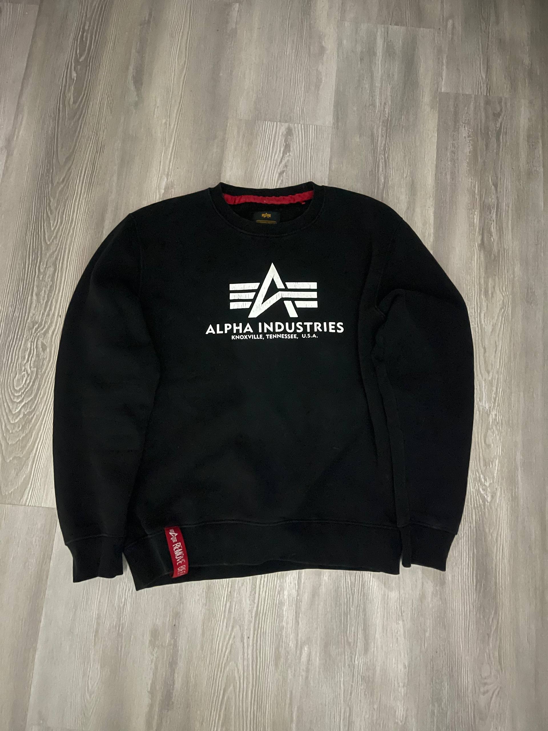 Кофта Alpha Industries черная, размер L
