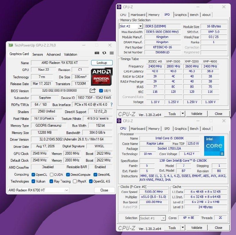 Игровой ПК: i5-13600K + RX 6700 XT (полный системник)