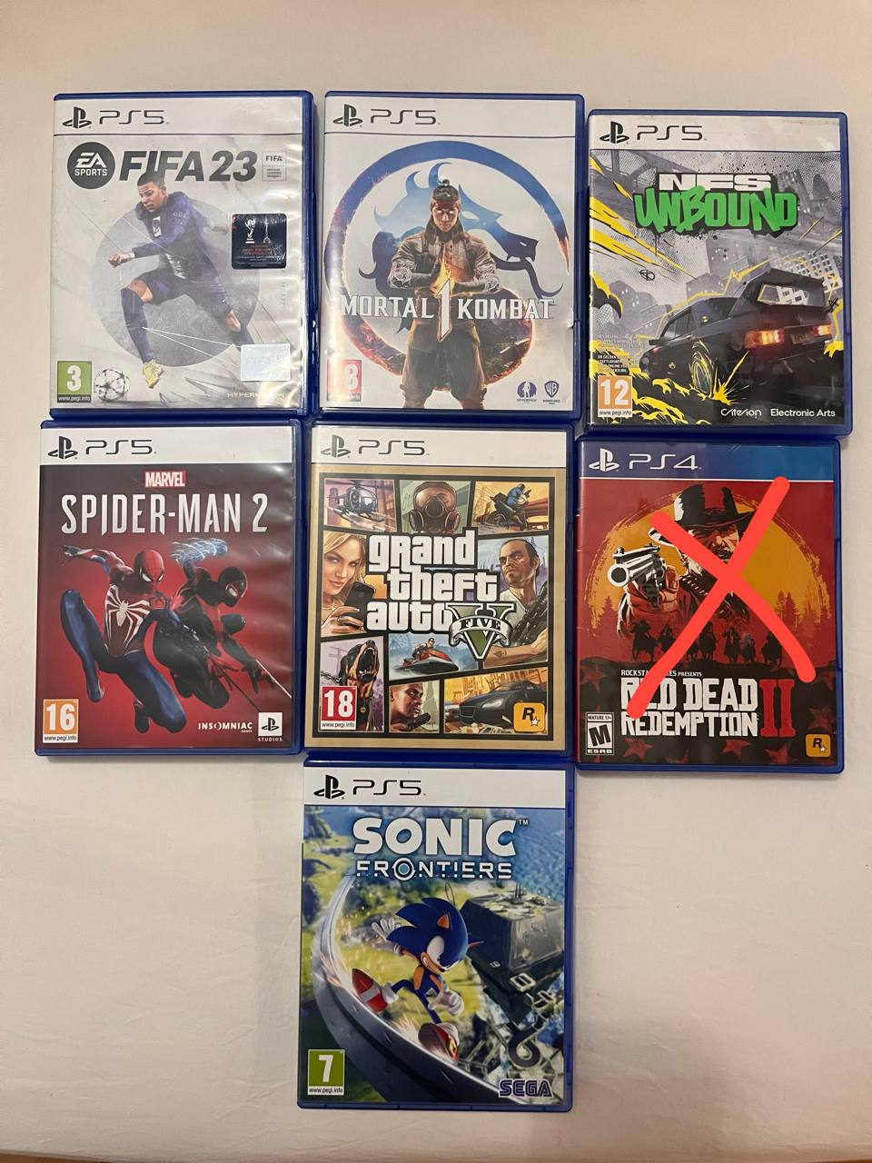 Диски с играми для PlayStation 5 (6 игр)