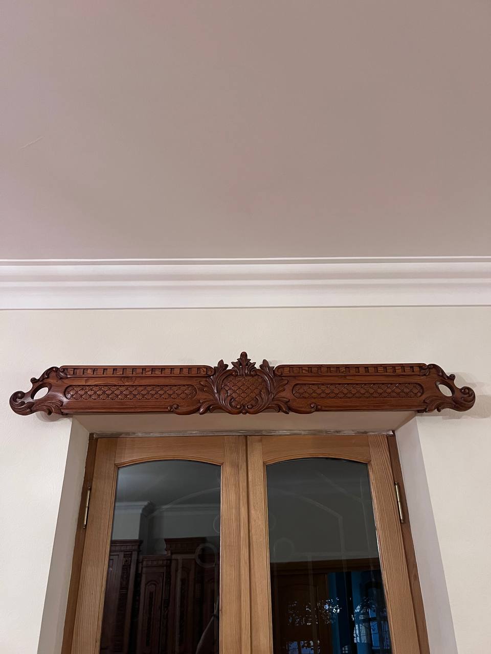 Карнизы для штор из натурального дерева, 7 шт (160 см ×6, 125 см ×1)