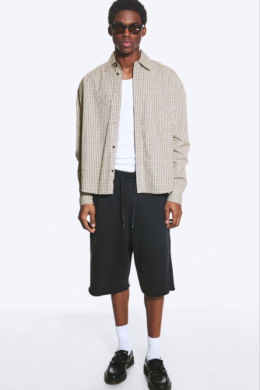 Мужская рубашка Weekday, размер M, oversize