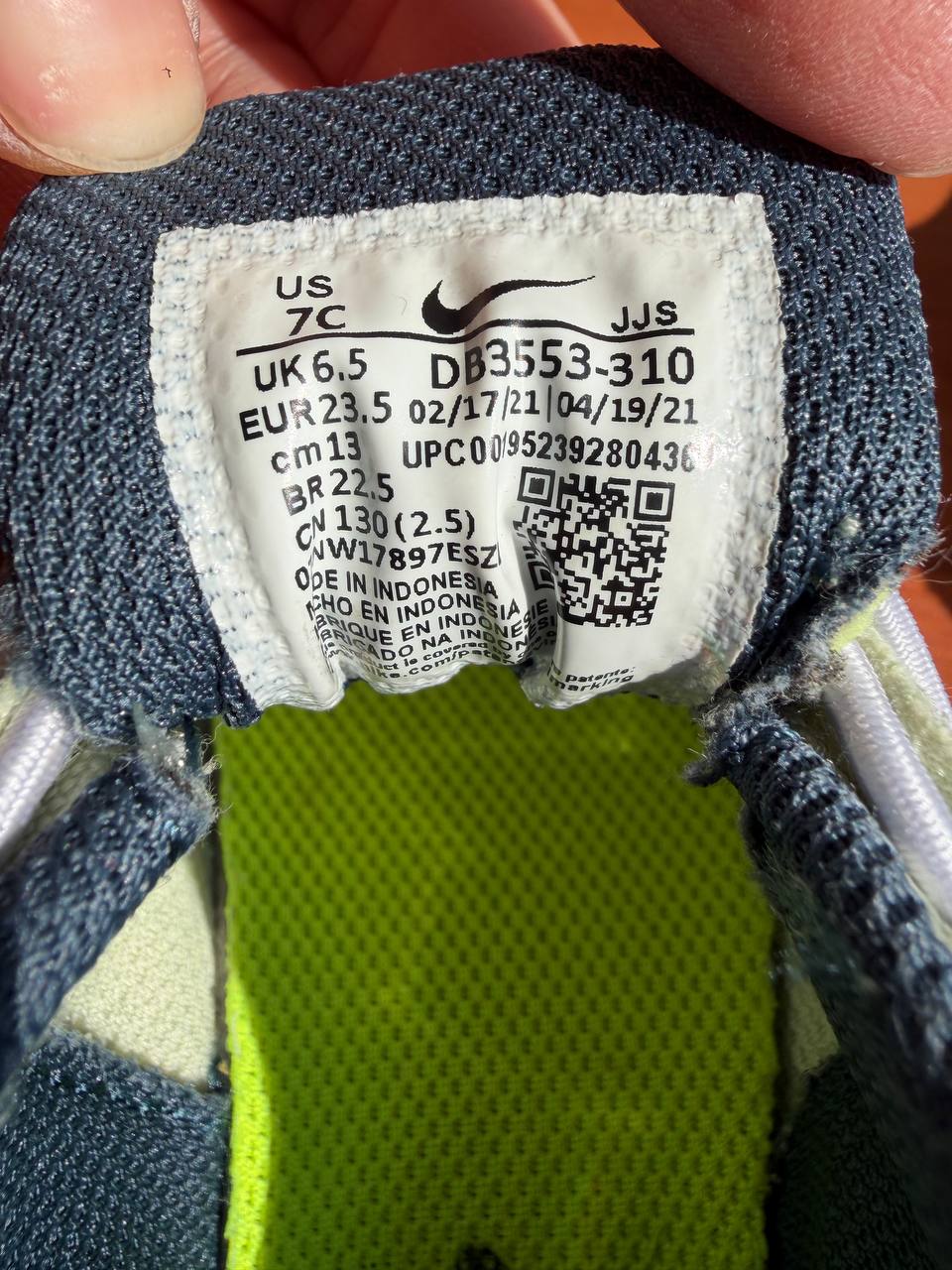 Nike кроссовки, размер 23,5