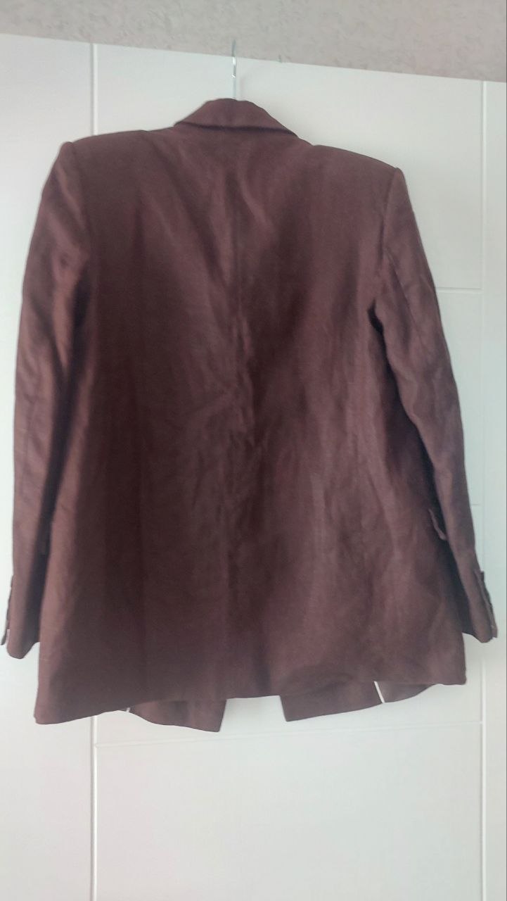 Пиджак Zara из 100% льна, размер XS