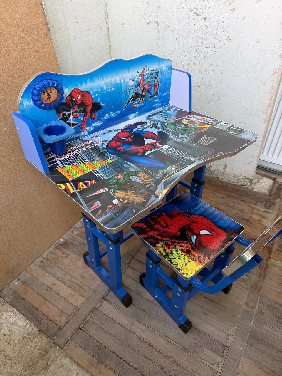 Детский стол со стулом, регулируемый по высоте, Spider-Man