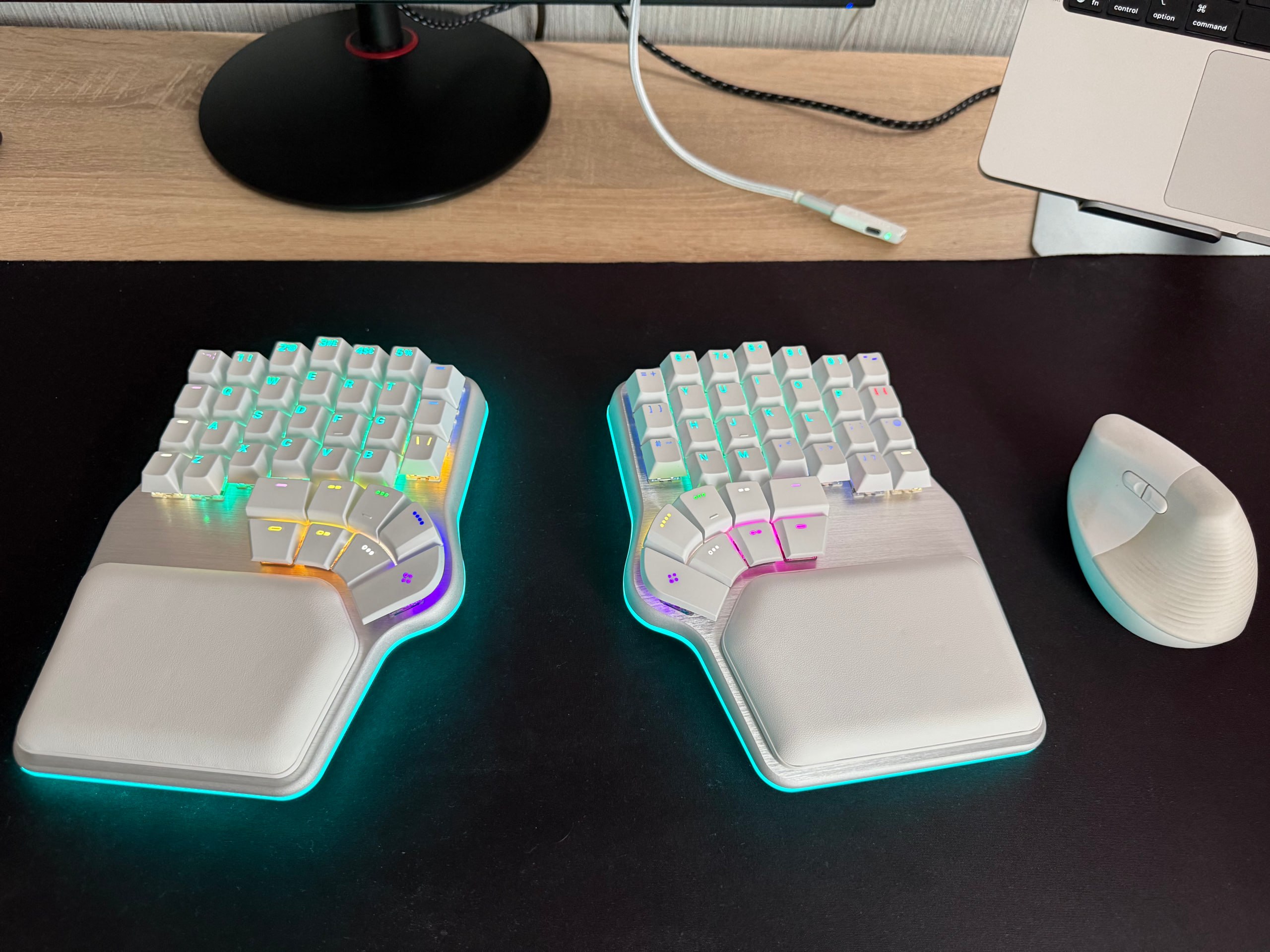 Клавиатура Dygma Defy Silver, Gateron G Pro 2.0 Yellow