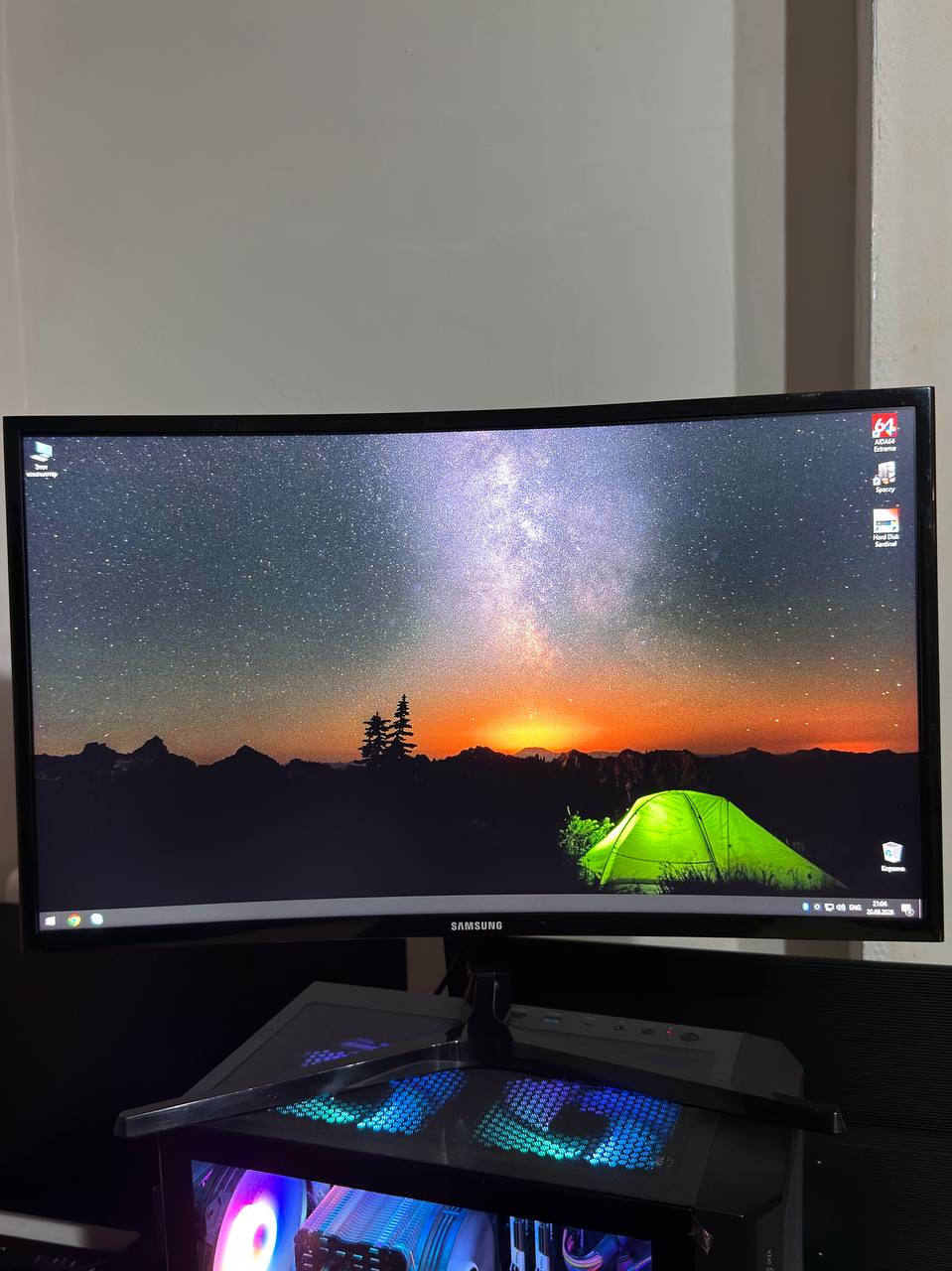 Игровой ПК полным комплектом: i9-9900KF, RX 570, монитор Samsung 27"