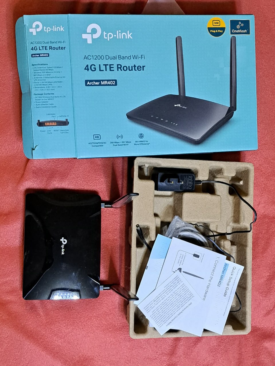 4G LTE Wi-Fi роутер TP-Link Archer MR402 AC1200