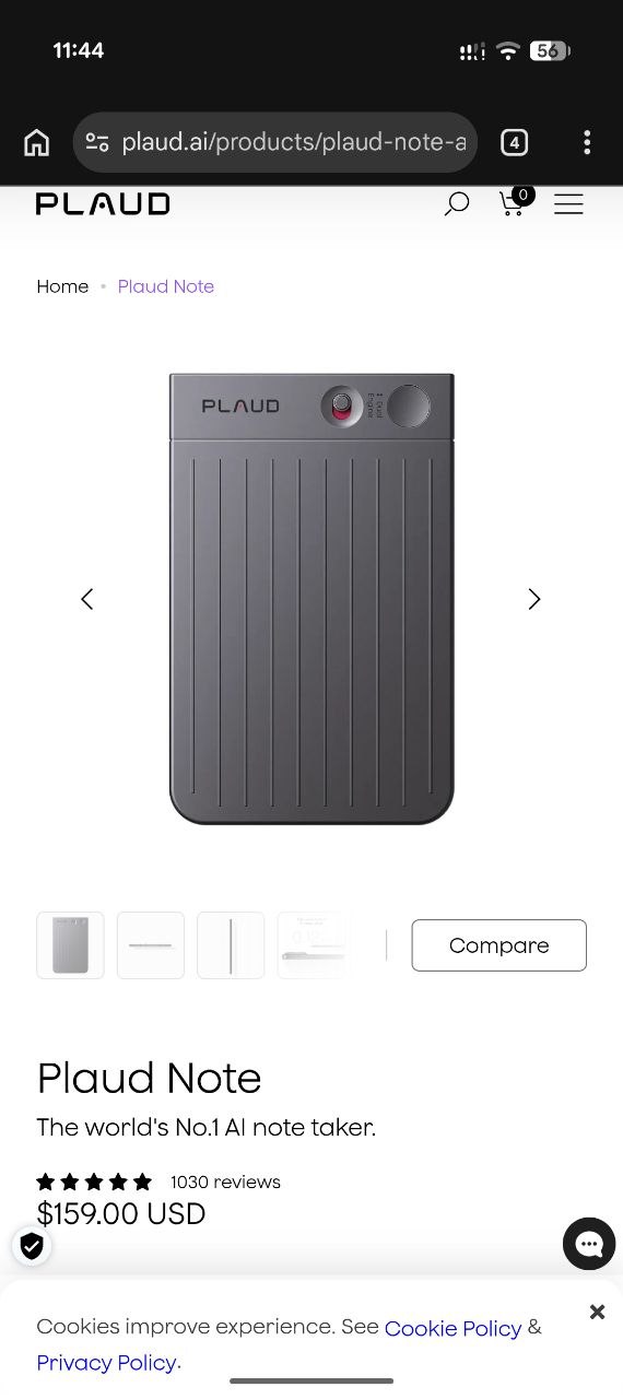 PLAUD NOTE AI-диктофон
