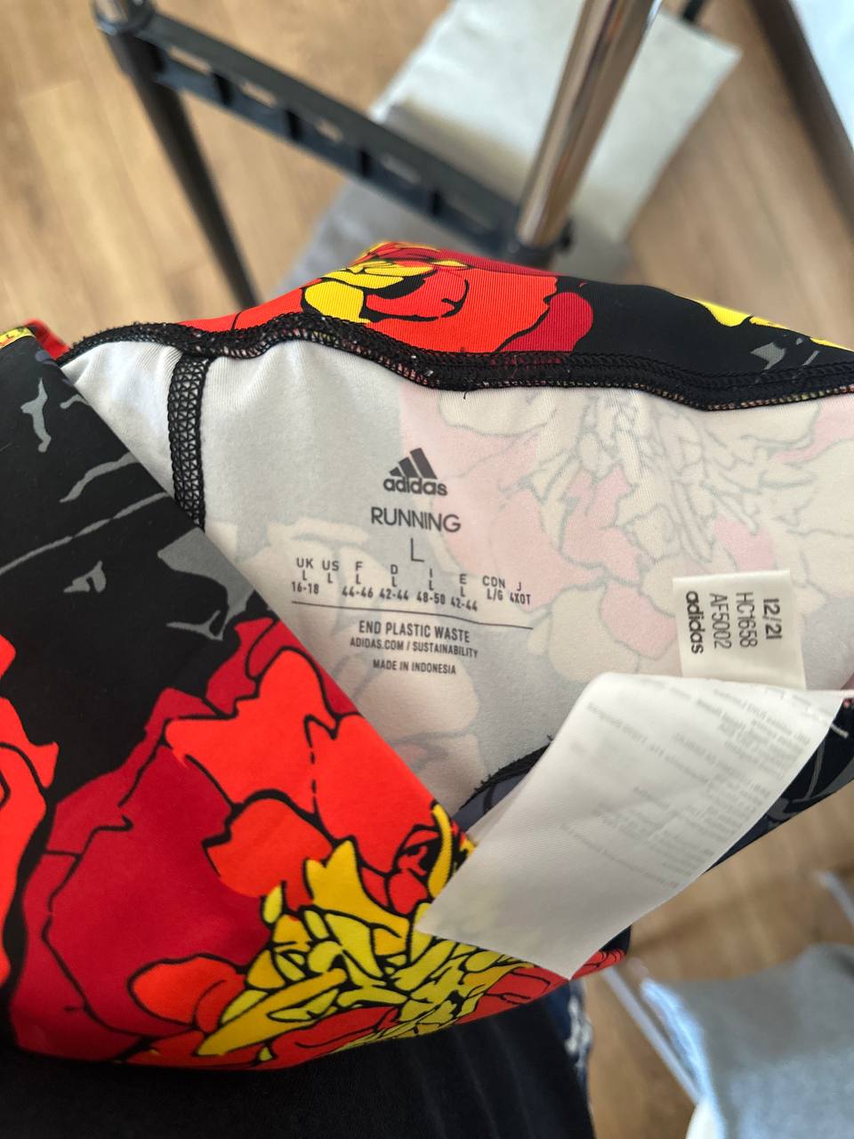 Леггинсы Adidas Run Flower, размер L/XL