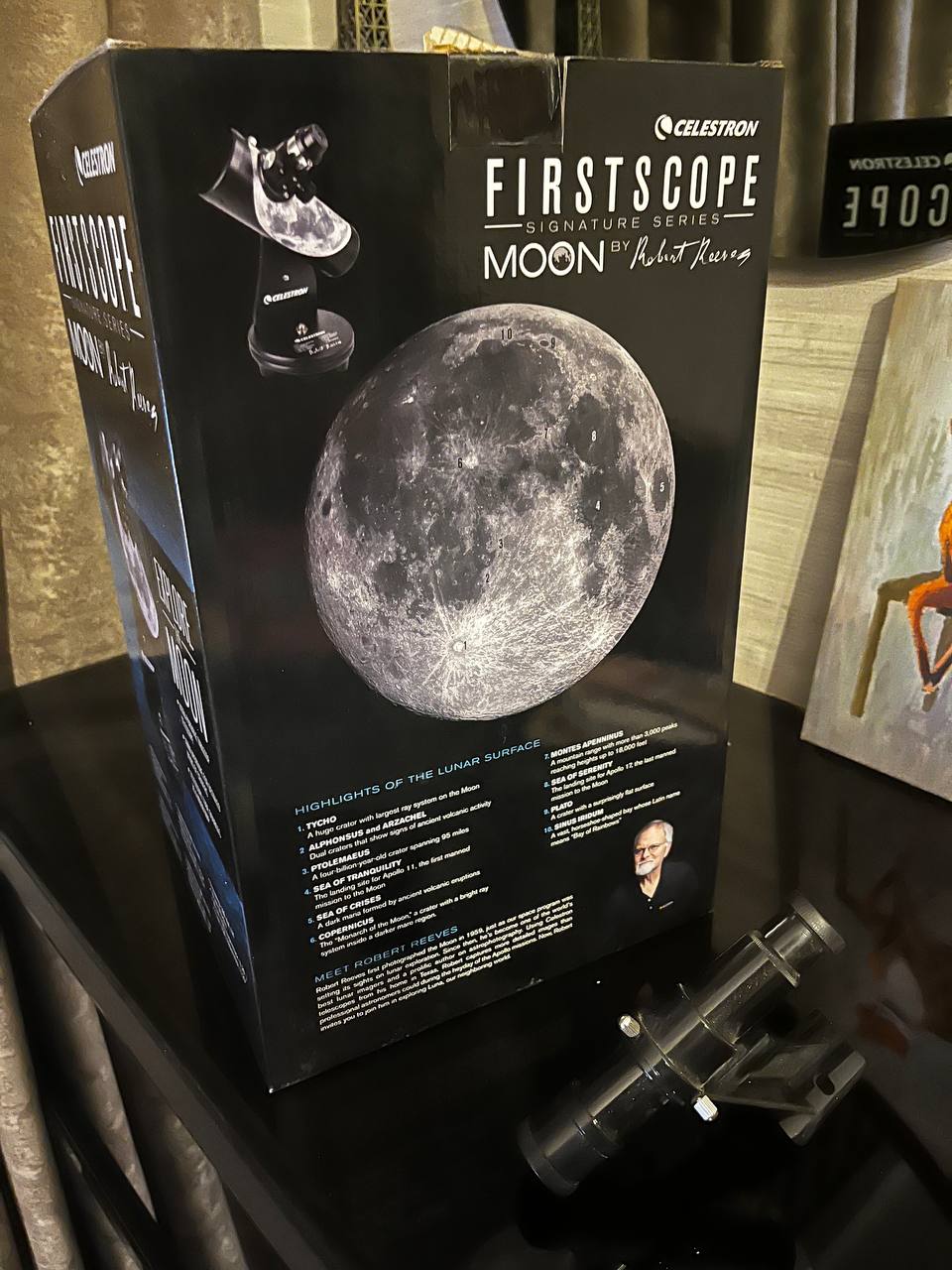Настольный телескоп Celestron FirstScope Moon Signature Series 76 мм