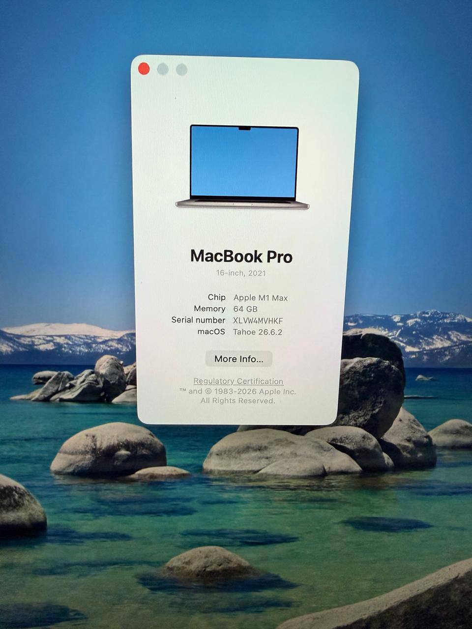 MacBook Pro 16 M1 Max 64/1TB Gray