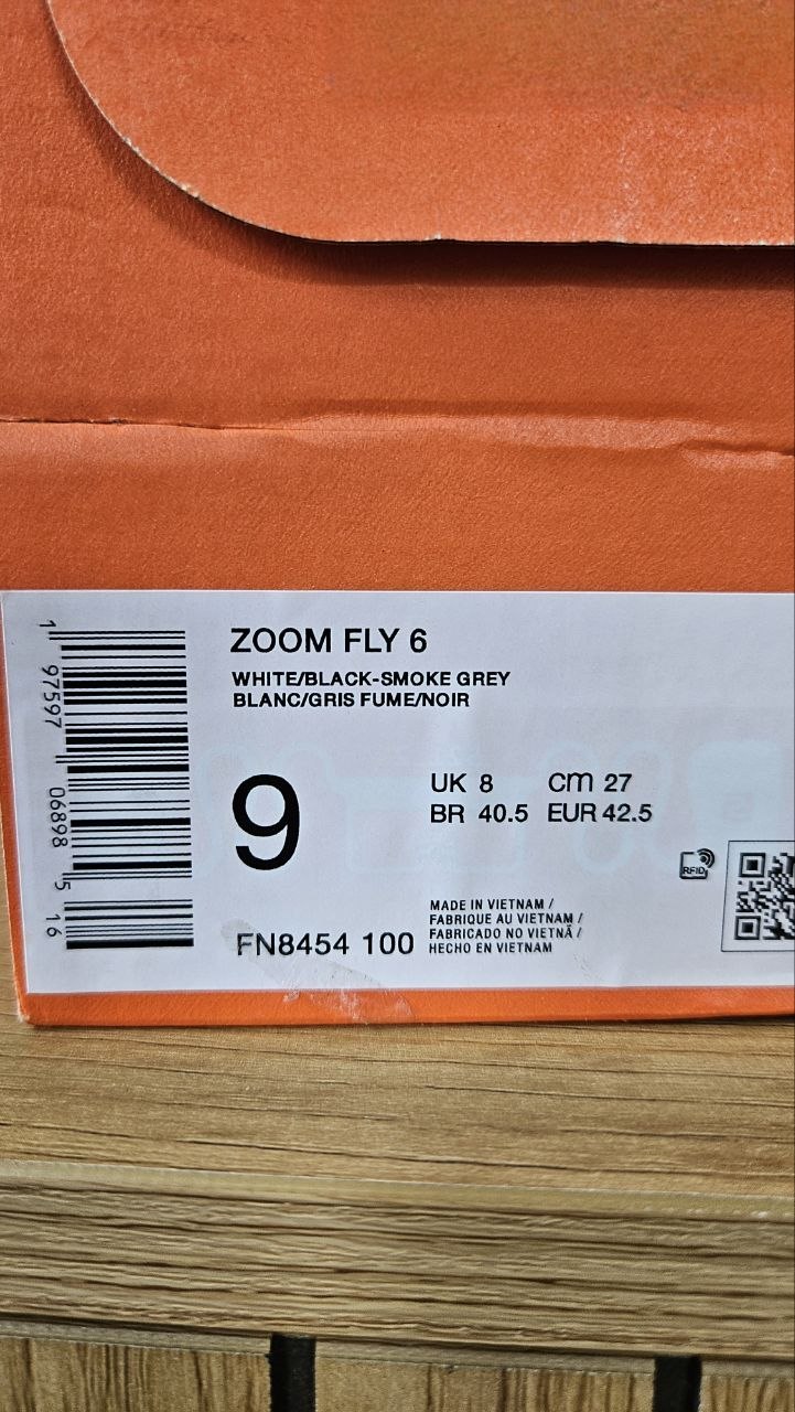 Беговые кроссовки Nike Zoom Fly 6, размер 42,5