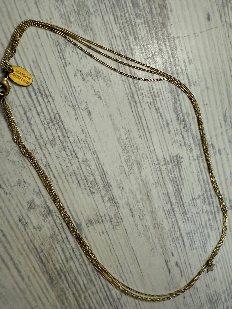 Винтажная цепочка с подвеской-звездочкой Maison Scotch