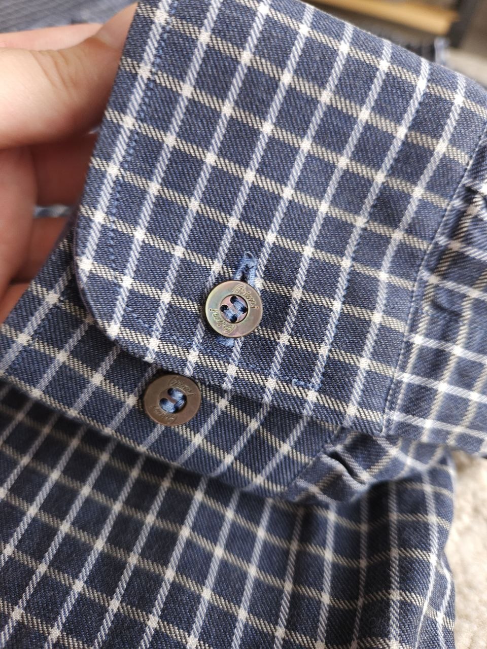 Рубашка Brioni, 100% хлопок, Made in Italy, размер III (M–L)