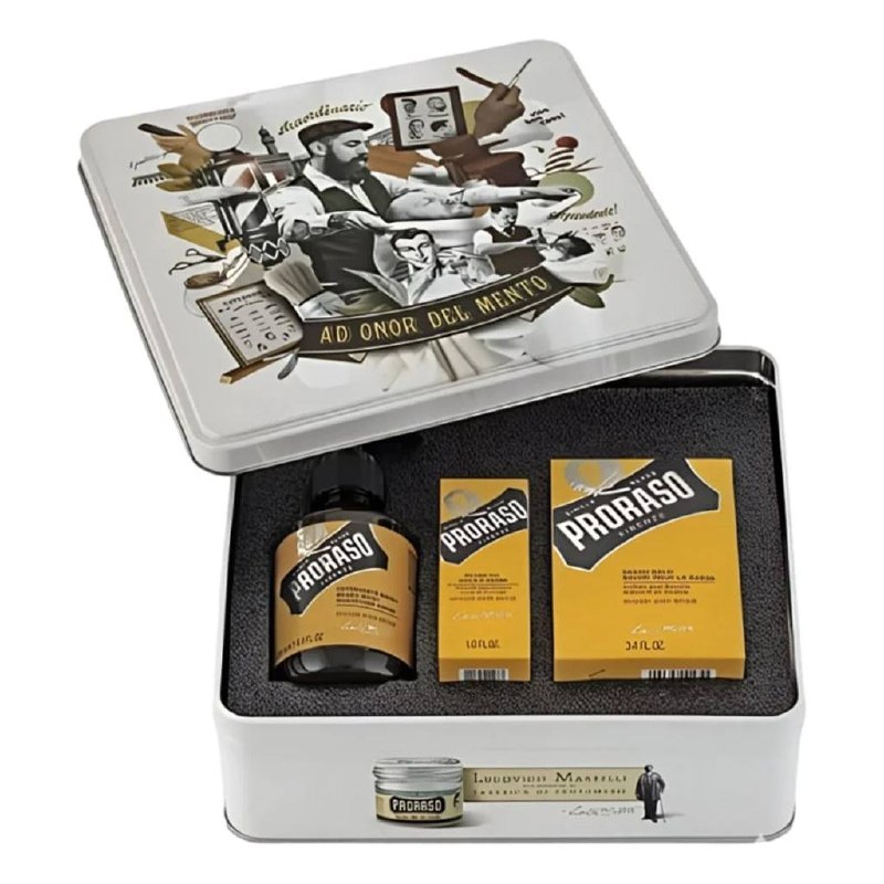 Подарочный набор для бороды Proraso Wood & Spice (Trio Pack)