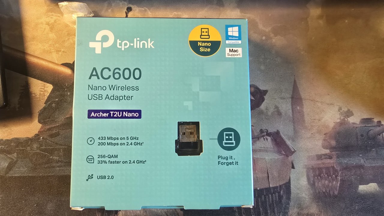 Wi-Fi USB-адаптер TP-Link Archer T2U Nano (AC600)