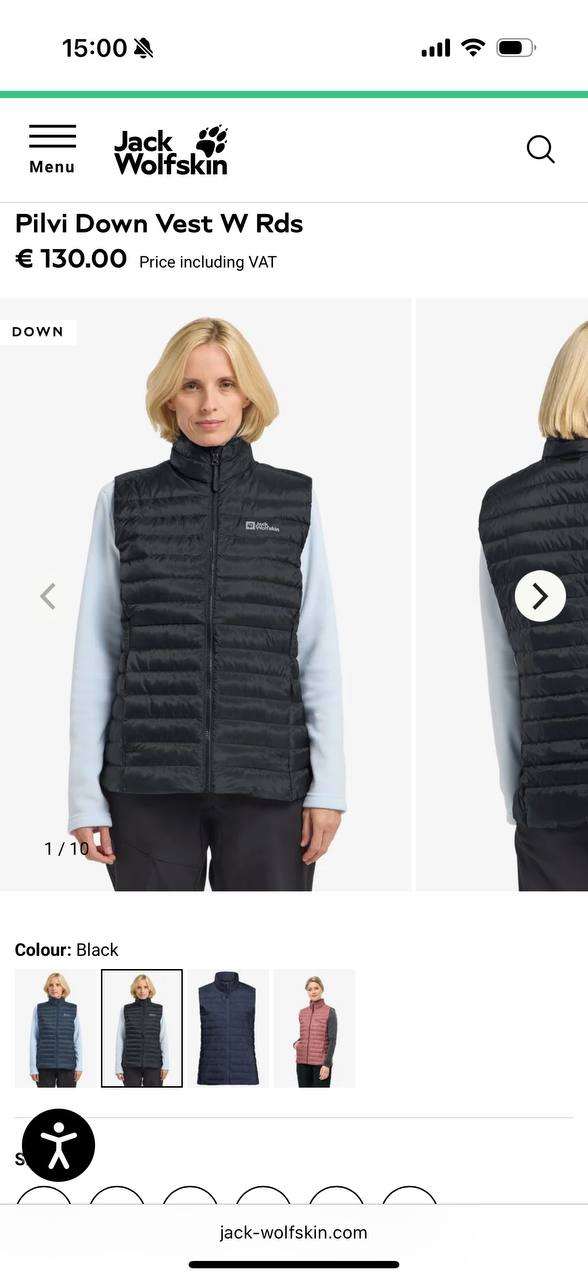 Жилет Jack Wolfskin женский, размер M