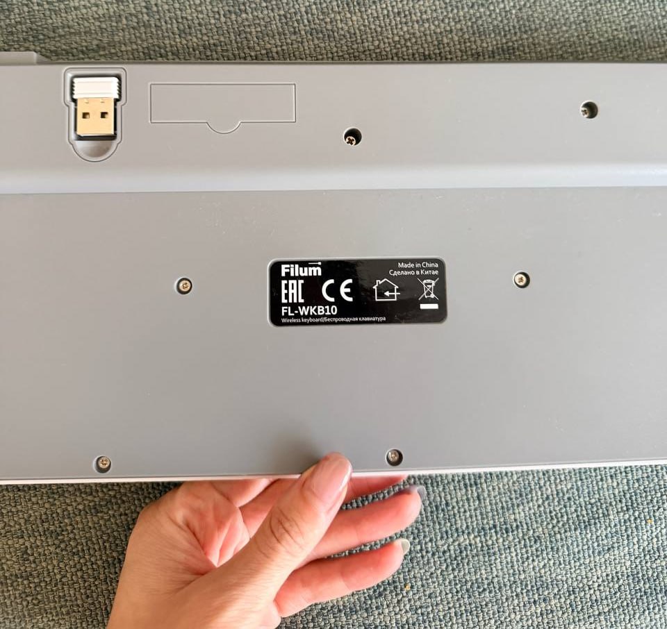 Беспроводная Bluetooth клавиатура с зарядкой Type-C