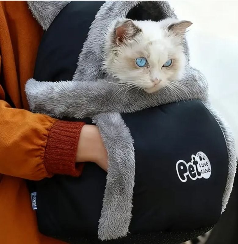 Рюкзак-переноска для маленьких собак и кошек, кофейный