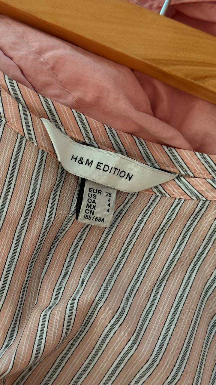 Розовая юбка-солнце H&M с карманами