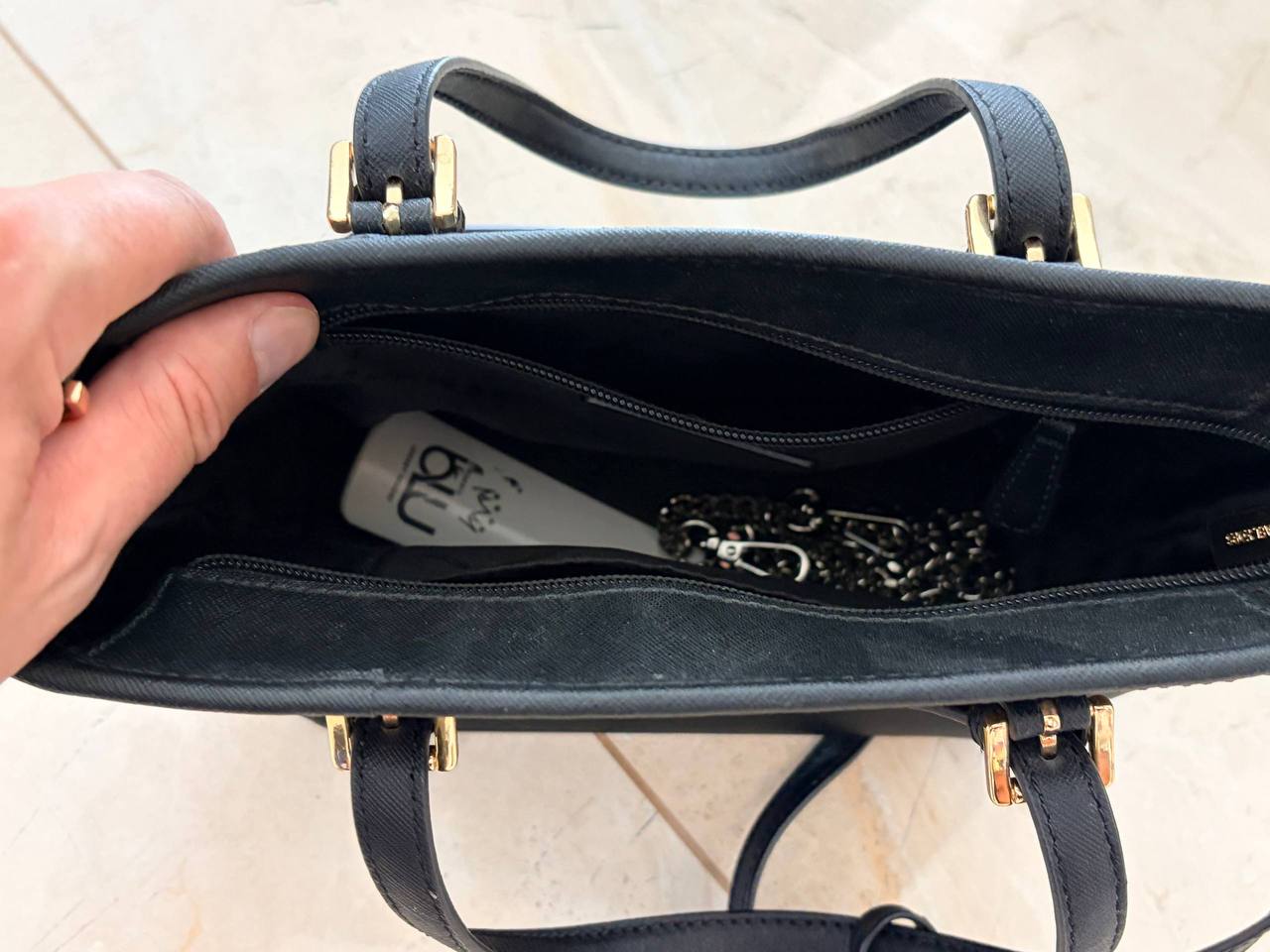 Кожаная сумка Furla бордовая