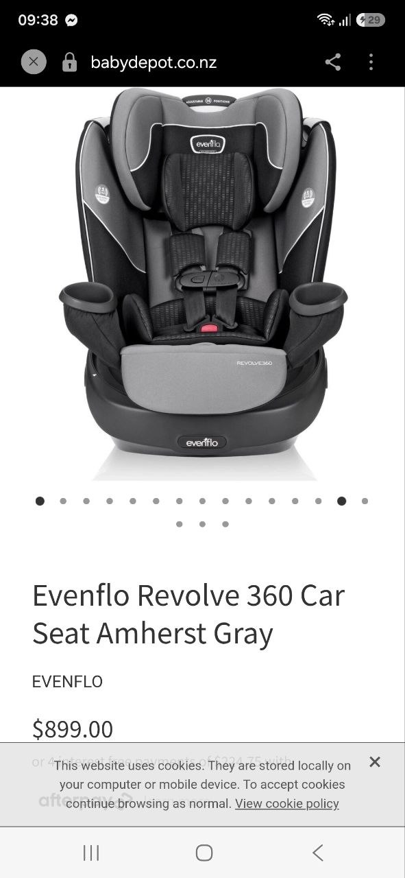 Детское автокресло Evenflo Revolve 360, Amherst Gray